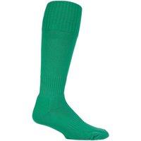 SOCKSHOP of London Men's 1 Pair Made in the UK Plain Football Socks in Emerald | Size: 6-11
