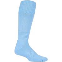 SOCKSHOP of London Men's 1 Pair Made in the UK Plain Football Socks in Blue | Size: 6-11