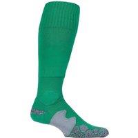 SOCKSHOP of London Men's 1 Pair Made in the UK Cushioned Foot Technical Football Socks in Emerald | Size: 6-11
