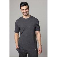SOCKSHOP Lazy Panda Men's 1 Pack Bamboo Loungewear Selection T-Shirt in Charcoal | Size: XL