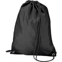 Bagbase Men's Budget Water Resistant Sports Gymsac Drawstring Bag (11L) in Black
