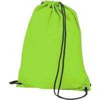 Bagbase Men's Budget Water Resistant Sports Gymsac Drawstring Bag (11L) in Green