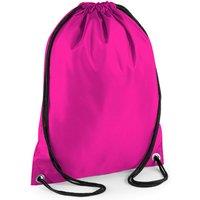 Bagbase Men's Budget Water Resistant Sports Gymsac Drawstring Bag (11 Litres) in Fuchsia