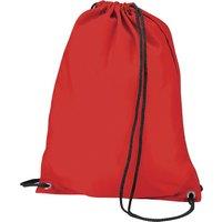 Bagbase Men's Budget Water Resistant Sports Gymsac Drawstring Bag (11 Litres) in Red