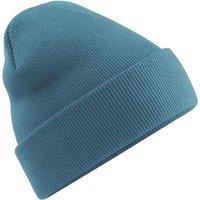 Beechfield Men's Soft Feel Knitted Winter Hat in Bright Blue