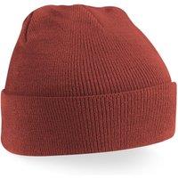 Beechfield Men's Soft Feel Knitted Winter Hat in Brown