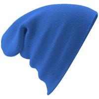 Beechfield Men's Soft Feel Knitted Winter Hat in Blue