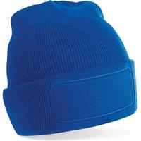 Beechfield Men's Plain Winter Beanie Hat Headwear (Ideal for Printing) in Royal