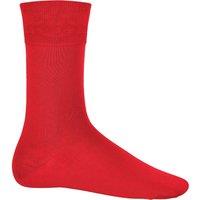 Kariban Men's Cotton City Casual Cotton Rich Socks in Red | Size: 7-9