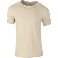 Gildan Men's Short Sleeve Soft-Style T-Shirt in Light Sand | Size: Large