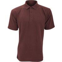 Ultimate Clothing Collection Men's UCC 50 50 Plain Pique Short Sleeve Polo Shirt in Burgundy | Size: 4XL