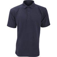 Ultimate Clothing Collection Men's UCC 50 50 Plain Pique Short Sleeve Polo Shirt in Navy | Size: 5XL