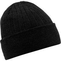 Beechfield Men's Thinsulate Thermal Winter Ski Beanie Hat in Black