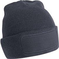 Beechfield Men's Plain Winter Beanie Hat Headwear (Ideal for Printing) in Mid Grey