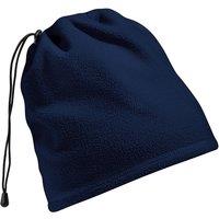Beechfield Men's Suprafleece Anti-Pilling 2in1 Winter Hat & Neck Warmer Snood in Navy