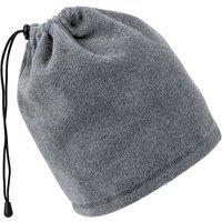 Beechfield Men's Suprafleece Anti-Pilling 2in1 Winter Hat & Neck Warmer Snood in Charcoal