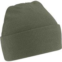 Beechfield Men's Soft Feel Knitted Winter Hat in Olive