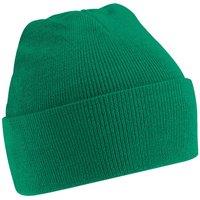 Beechfield Men's Soft Feel Knitted Winter Hat in Green