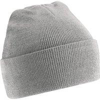 Beechfield Men's Soft Feel Knitted Winter Hat in Grey