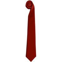 Premier Men's Tie - Men Plain Work Tie in Red