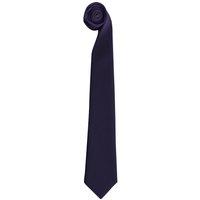 Premier Men's Tie - Men Plain Work Tie in Navy