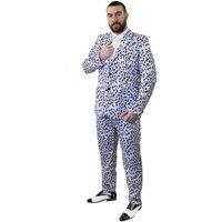 I Love Fancy Dress Men's Adults Dalmatian Print Suit in Black | Size: XL