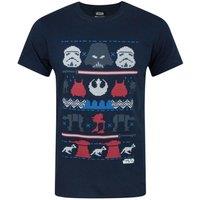 Star Wars Men's Short Sleeved T-Shirt | Blue | Official Merch | Size: Small