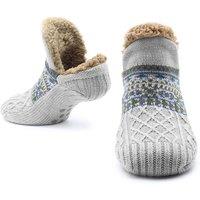 CityComfort Men's Comfortable Socks Slippers in Grey