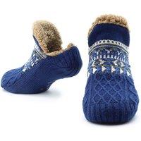CityComfort Men's Comfortable Socks Slippers in Navy