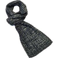 CityComfort Men's Cable Knitted Two Wool Scarf Soft Cosy Winter Accessory in Grey