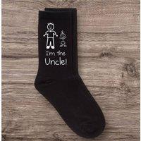 60 SECOND MAKEOVER Men's I'm The Uncle Black Calf Socks