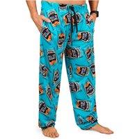 Heinz Men's Long Pyjama Bottoms PJ Loungewear Nightwear Sleepwear in Teal | Size: Large