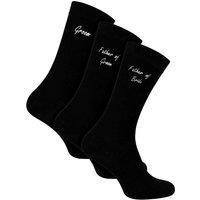 Sock Snob Men's 3 Pairs Wedding Socks for Father of the Groom & Bride | Wedding Gift in Black | Size: 6-11