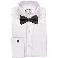 XPOSED Men's Elegant Plain Bow Tie Set For Formal Occasions in Black
