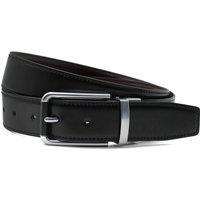XPOSED Men's Reversible & Leather Belt in Black | Size: 120 cm
