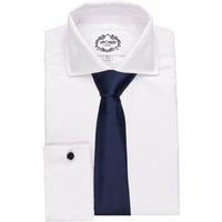 XPOSED Men's Premium Satin Neck Tie For Formal Occasions in Navy
