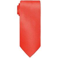 Neel Blue Skinny Men's Neck Tie, Soft Polyester Slim Ties for Formal Wear - 5cm in Red