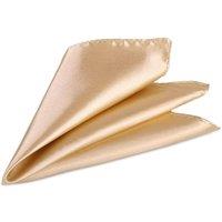 Neel Blue Men's Pocket Square - Square Satin Handkerchief in Cream