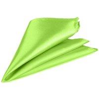 Neel Blue Men's Pocket Square - Square Satin Handkerchief in Lime