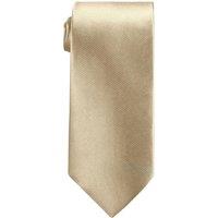 Neel Blue Skinny Men's Neck Tie, Soft Polyester Slim Ties for Formal Wear - 5cm in Beige