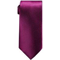 Neel Blue Skinny Men's Neck Tie, Soft Polyester Slim Ties for Formal Wear - 5cm in Plum