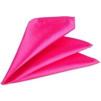 Neel Blue Men's Pocket Square - Square Satin Handkerchief in Dark Pink
