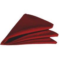 Neel Blue Men's Pocket Square - Square Satin Handkerchief in Burgundy