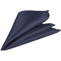 Neel Blue Men's Pocket Square - Square Satin Handkerchief in Navy