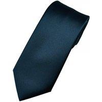 Neel Blue Skinny Men's Neck Tie, Soft Polyester Slim Ties for Formal Wear - 5cm in Navy