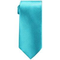 Neel Blue Skinny Men's Neck Tie, Soft Polyester Slim Ties for Formal Wear - 5cm in Light Blue