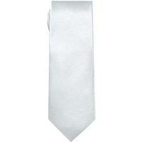 Neel Blue Skinny Men's Neck Tie, Soft Polyester Slim Ties for Formal Wear - 5cm in White