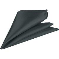 Neel Blue Men's Pocket Square - Square Satin Handkerchief in Dark Grey