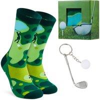 CityComfort Men's Golf Set With Socks in Green