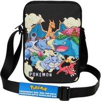 Pokemon Men's Shoulder Bag Small Shopping School Phone Wallet in Black